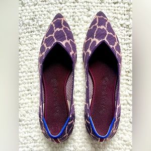 Rothy's The Point in Violet Giraffe, size 9.5